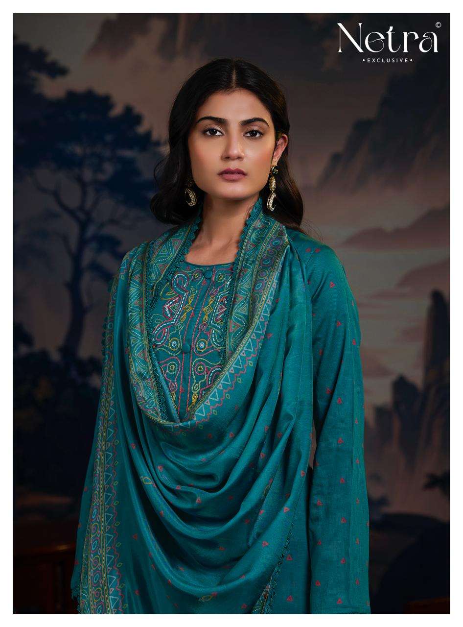 Netra Exclusive Juvi Dress Material Wholesale Catalogue - Amrah Wholesale