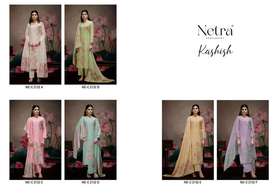 Netra Exclusive Kashish Dress Material Wholesale Catalogue - Amrah Wholesale