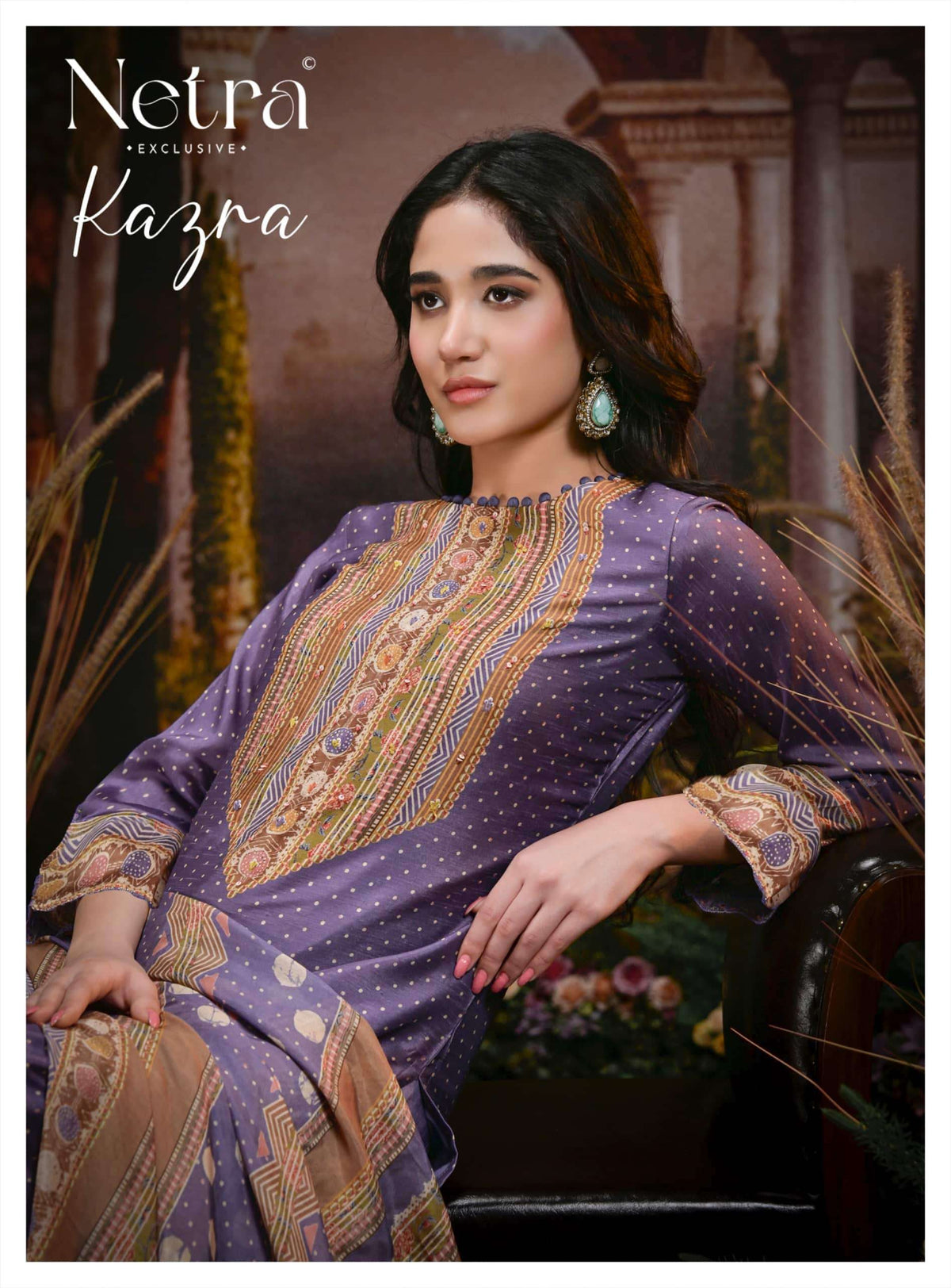 Netra Exclusive Kazra Dress Material Wholesale Catalogue - Amrah Wholesale