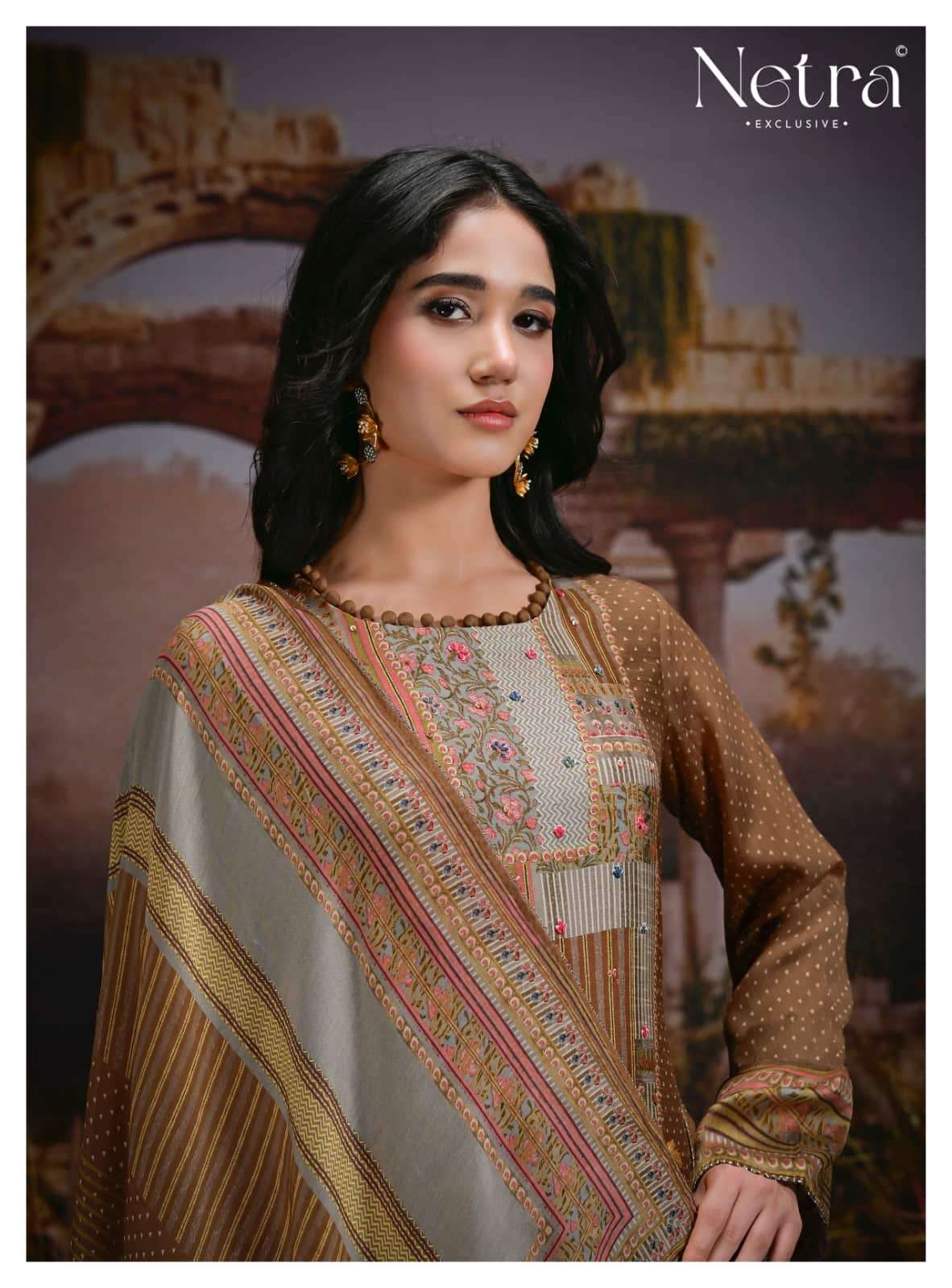 Netra Exclusive Kazra Dress Material Wholesale Catalogue - Amrah Wholesale
