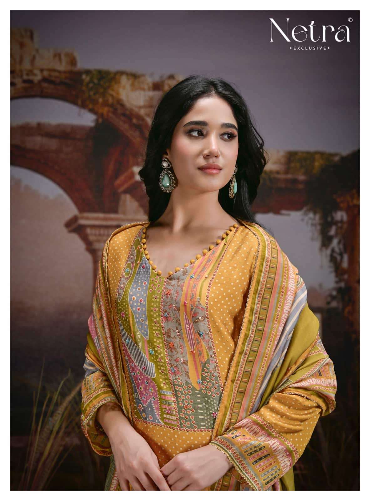 Netra Exclusive Kazra Dress Material Wholesale Catalogue - Amrah Wholesale