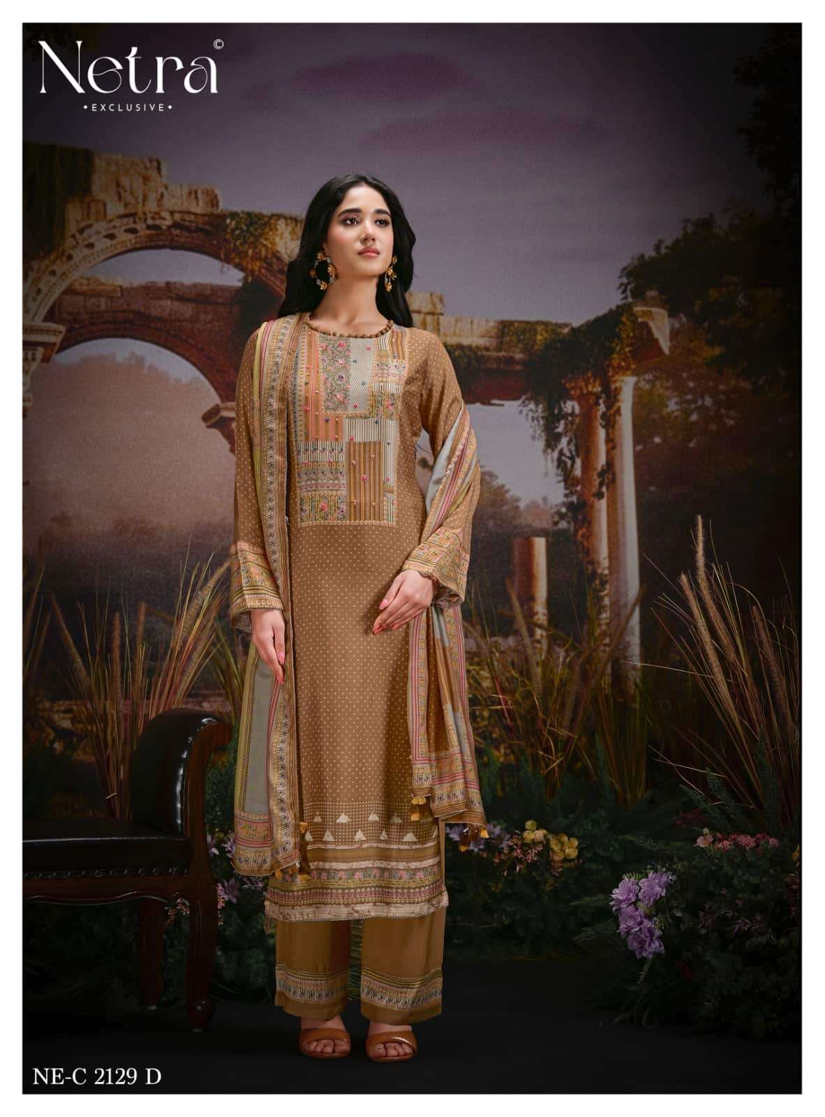 Netra Exclusive Kazra Dress Material Wholesale Catalogue - Amrah Wholesale