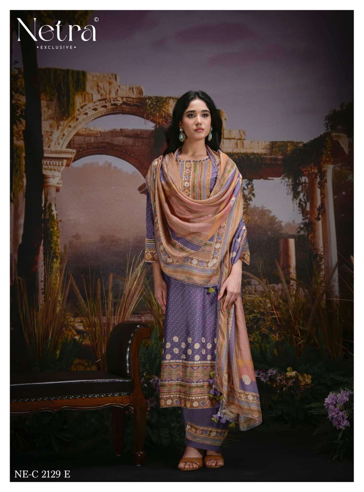Netra Exclusive Kazra Dress Material Wholesale Catalogue