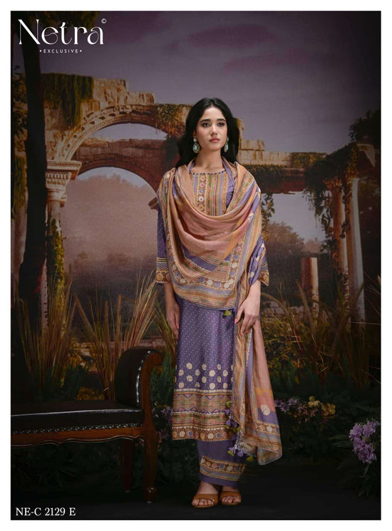 Netra Exclusive Kazra Dress Material Wholesale Catalogue