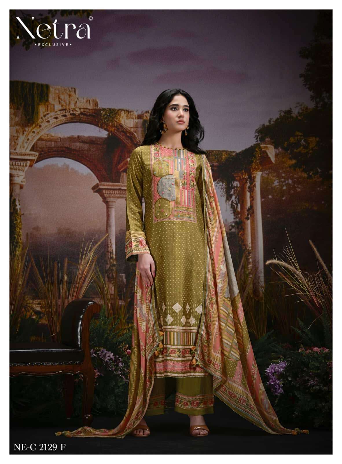 Netra Exclusive Kazra Dress Material Wholesale Catalogue - Amrah Wholesale