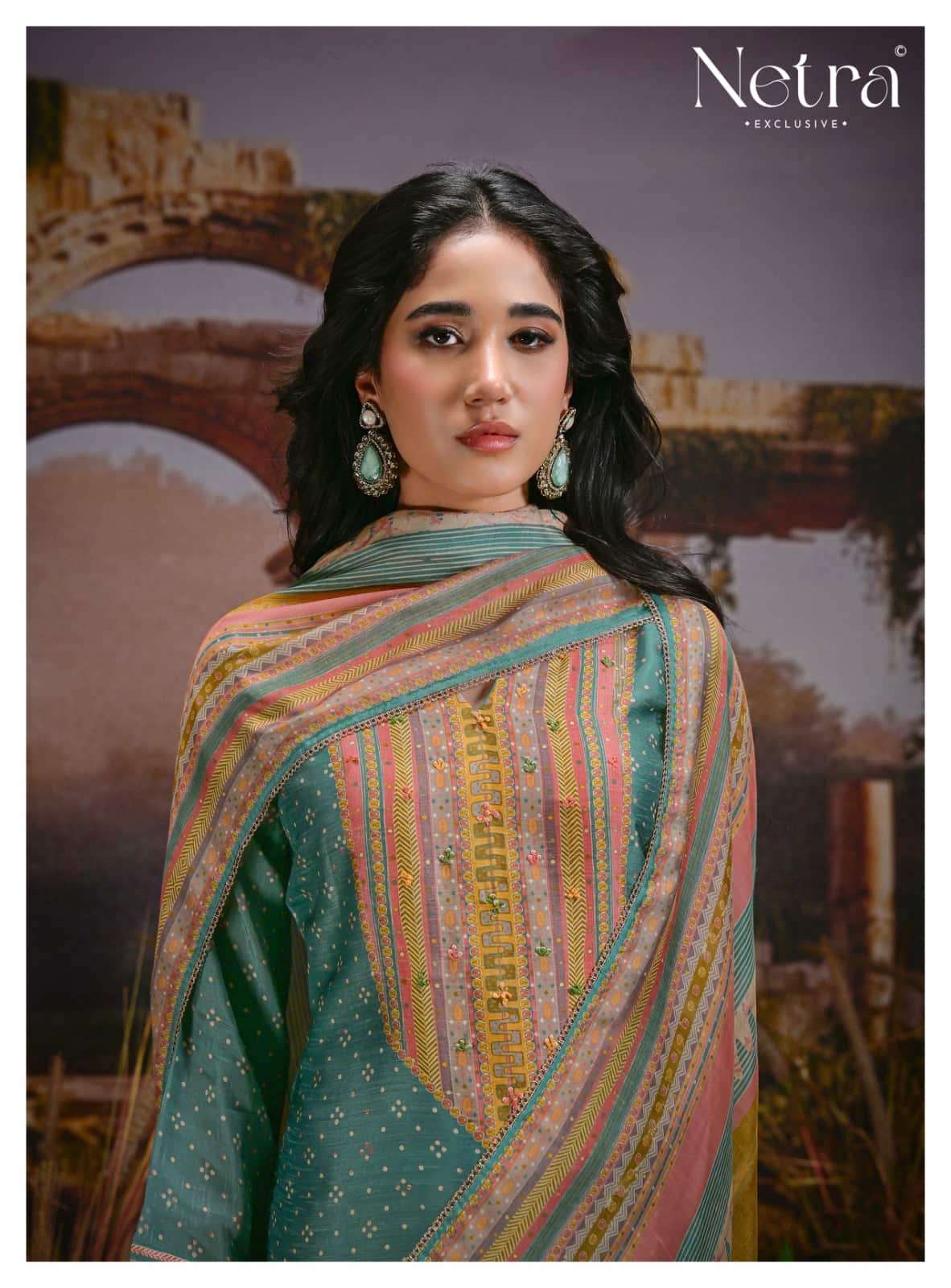 Netra Exclusive Kazra Dress Material Wholesale Catalogue - Amrah Wholesale