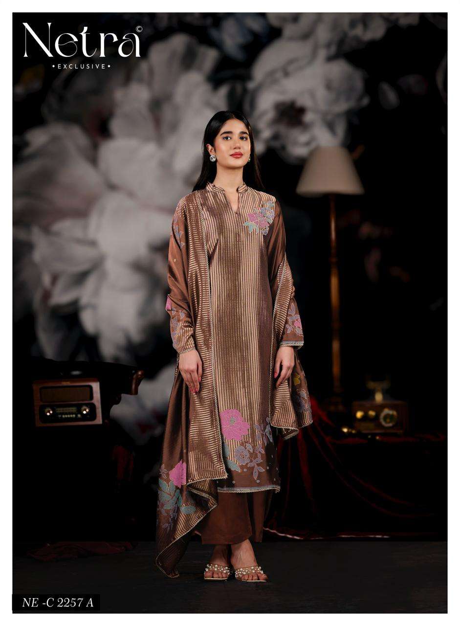 Netra Exclusive Kivika Pure Woven Silk Dress Material