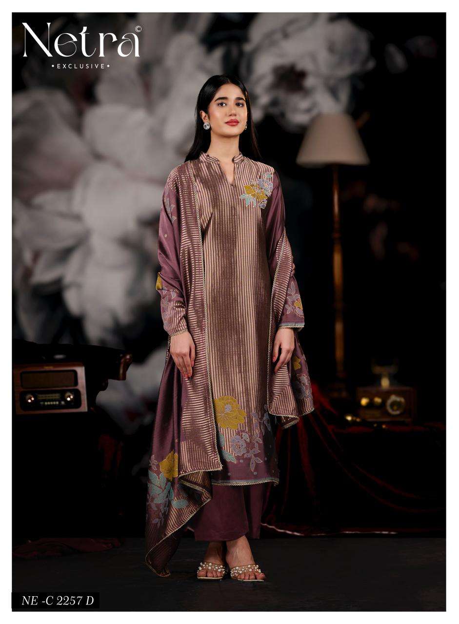 Netra Exclusive Kivika Pure Woven Silk Dress Material