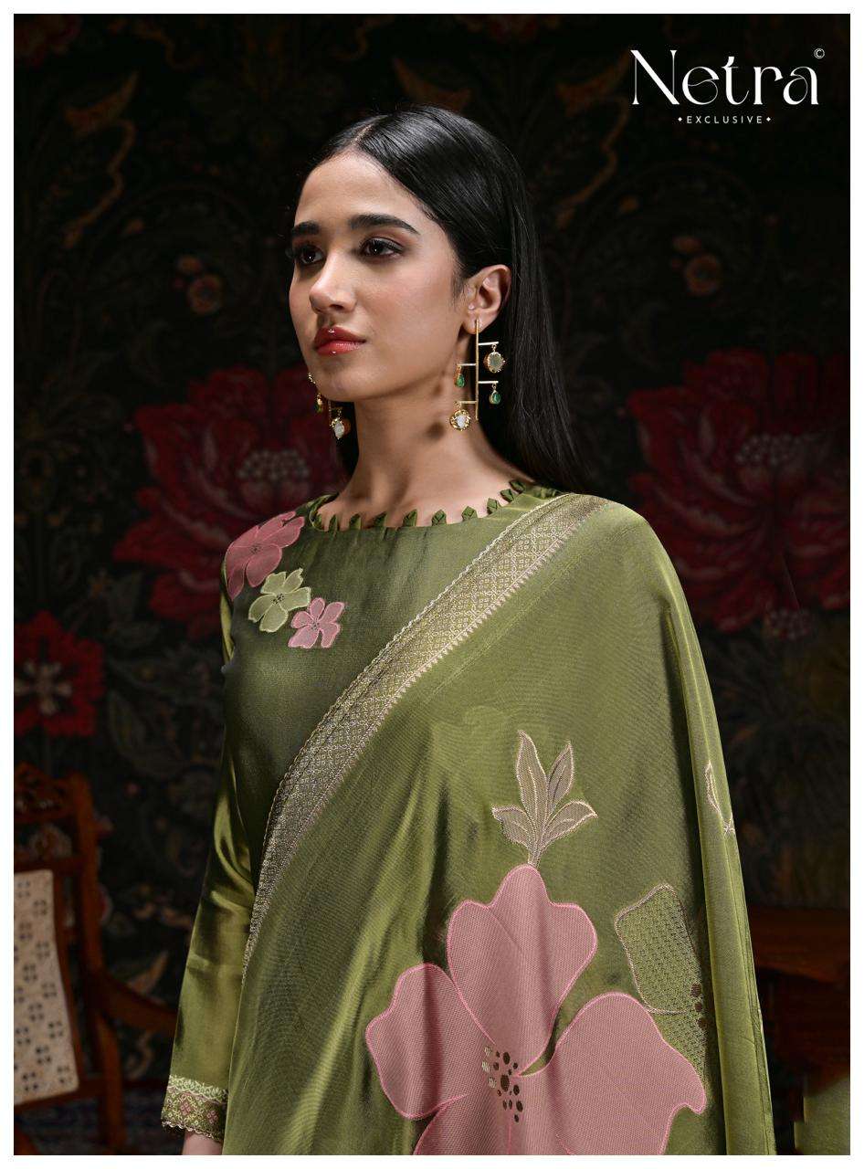 Netra Exclusive Kosh Premium Viscose Woven Silk Dress Material - Amrah Wholesale