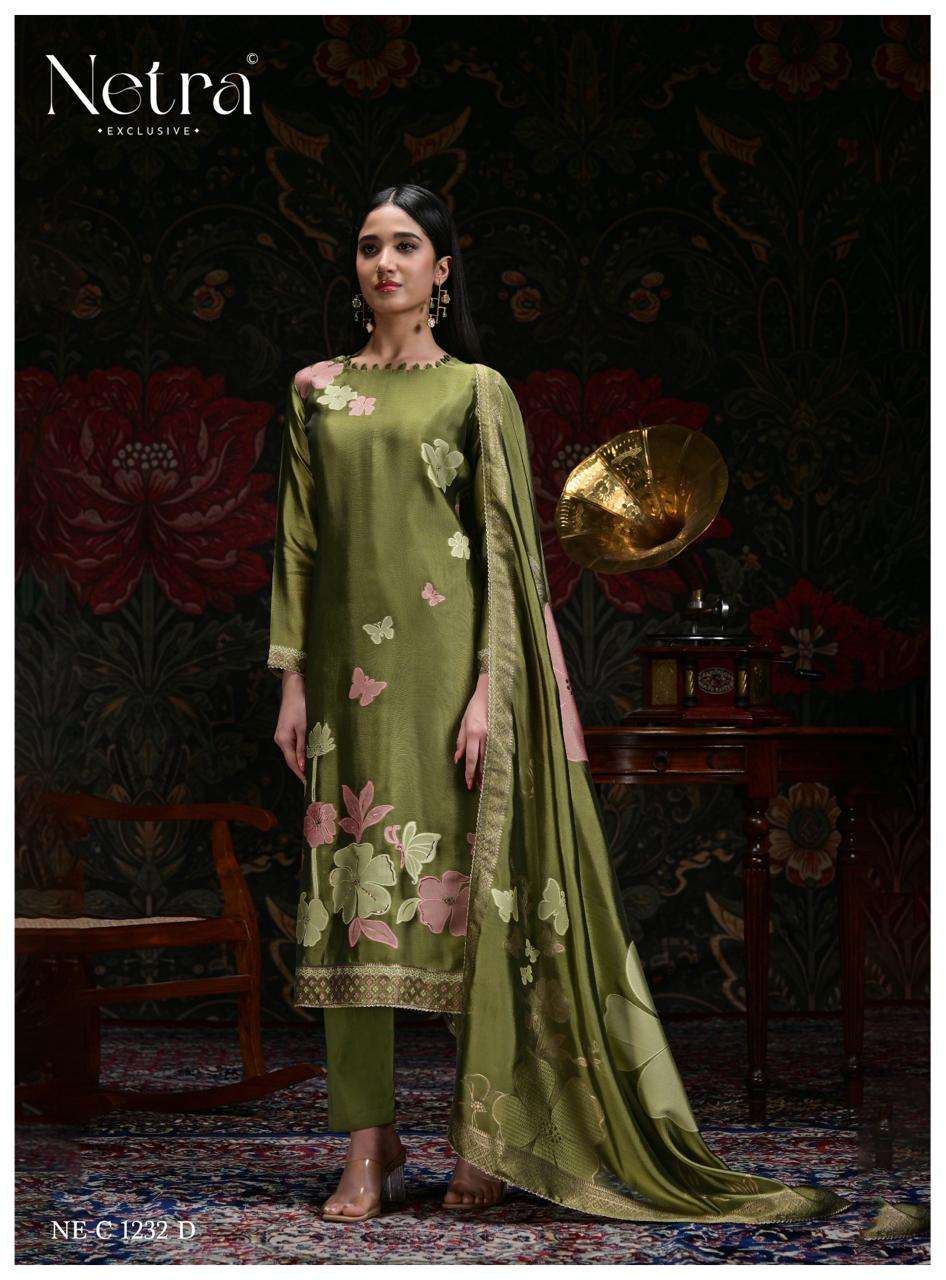 Netra Exclusive Kosh Premium Viscose Woven Silk Dress Material - Amrah Wholesale