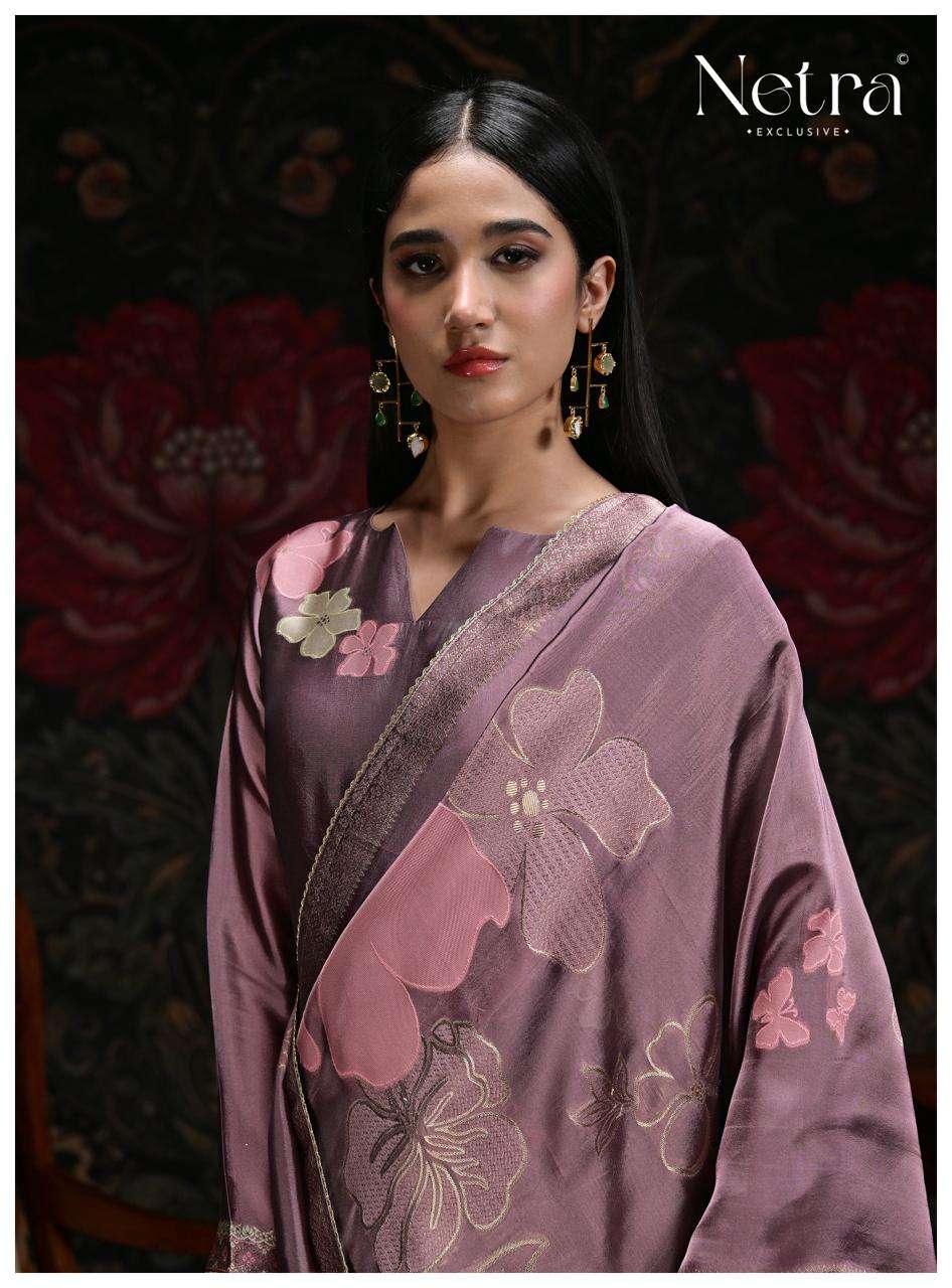 Netra Exclusive Kosh Premium Viscose Woven Silk Dress Material - Amrah Wholesale