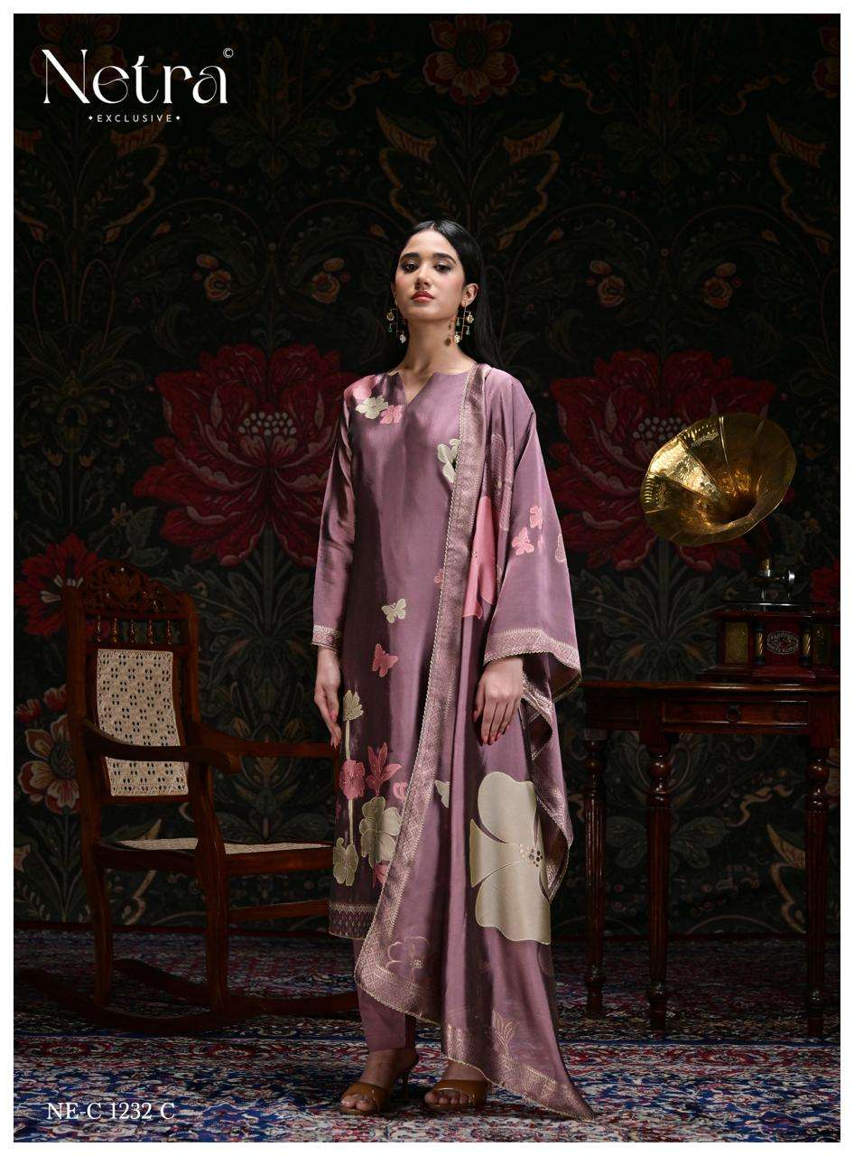 Netra Exclusive Kosh Premium Viscose Woven Silk Dress Material - Amrah Wholesale
