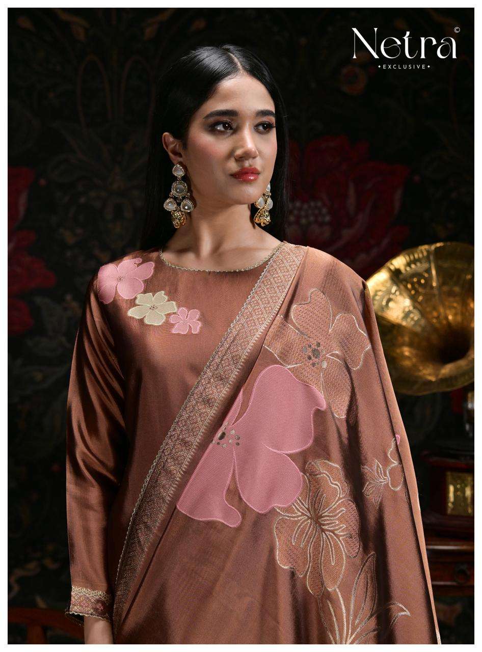 Netra Exclusive Kosh Premium Viscose Woven Silk Dress Material - Amrah Wholesale