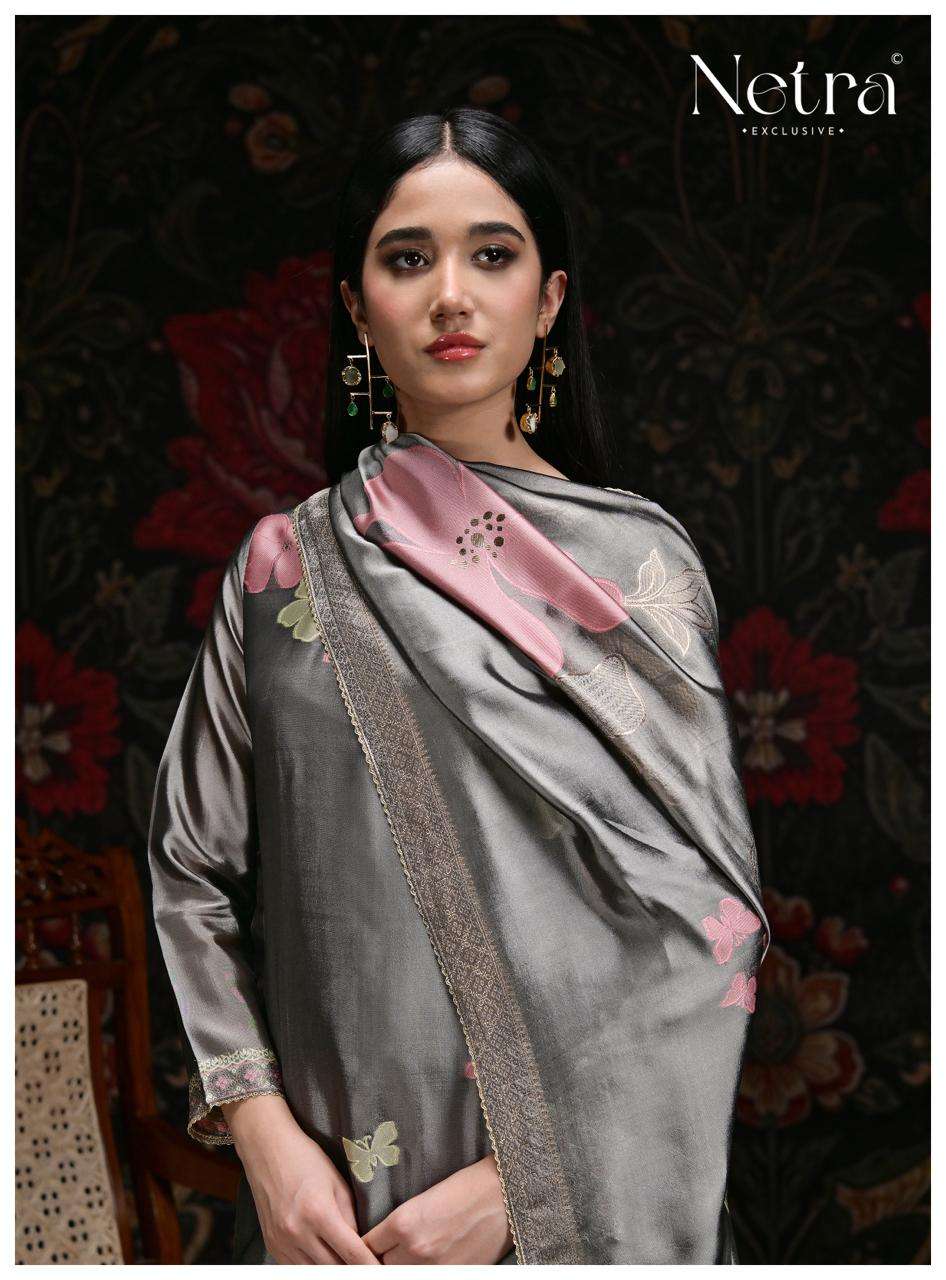 Netra Exclusive Kosh Premium Viscose Woven Silk Dress Material - Amrah Wholesale