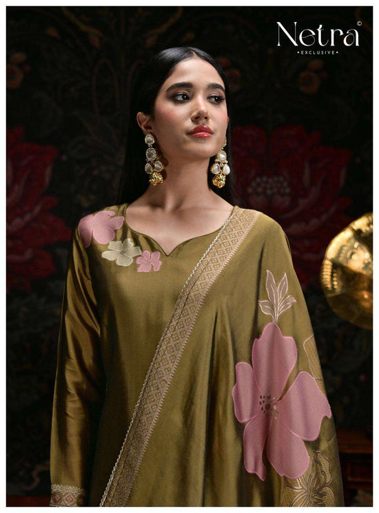 Netra Exclusive Kosh Premium Viscose Woven Silk Dress Material - Amrah Wholesale