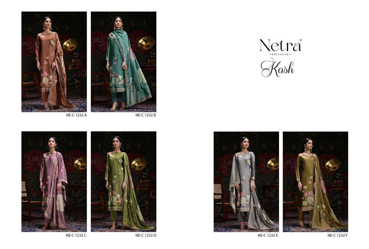 Netra Exclusive Kosh Premium Viscose Woven Silk Dress Material