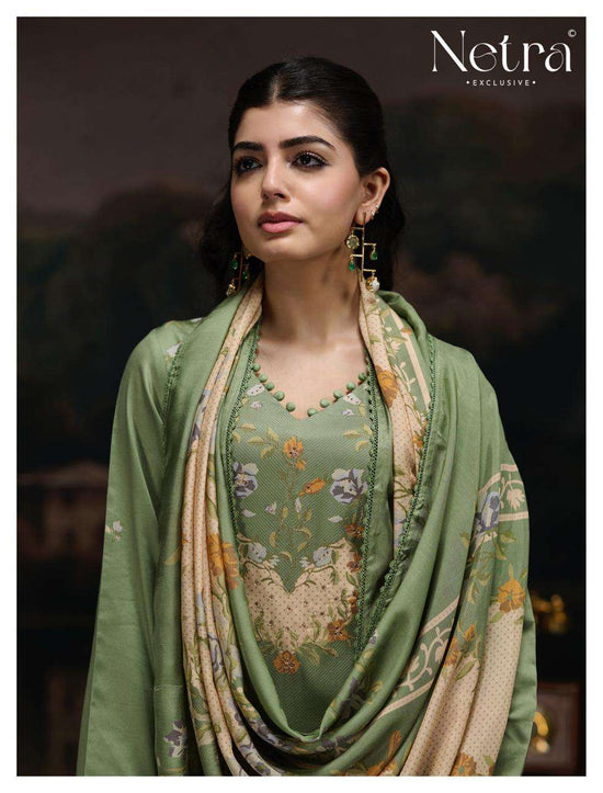 Netra Exclusive Kristi Pure Cotton Premium Dress Material Collection - Amrah Wholesale
