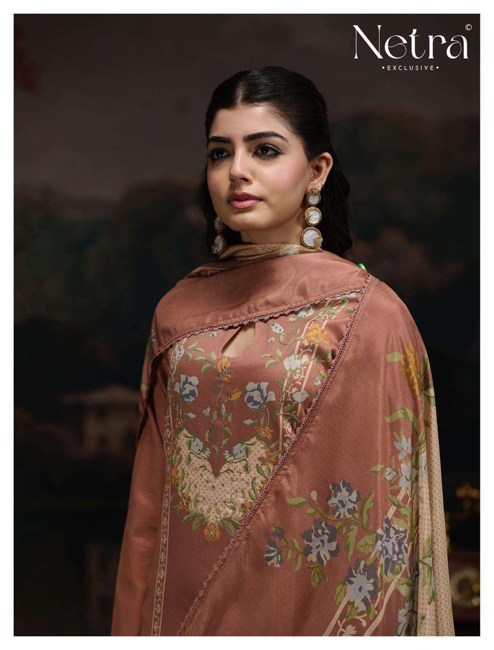 Netra Exclusive Kristi Pure Cotton Premium Dress Material Collection - Amrah Wholesale