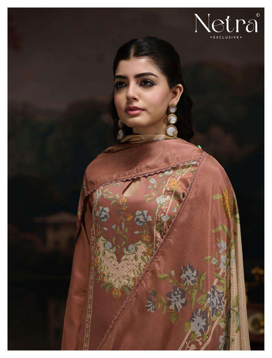 Netra Exclusive Kristi Pure Cotton Premium Dress Material Collection - Amrah Wholesale
