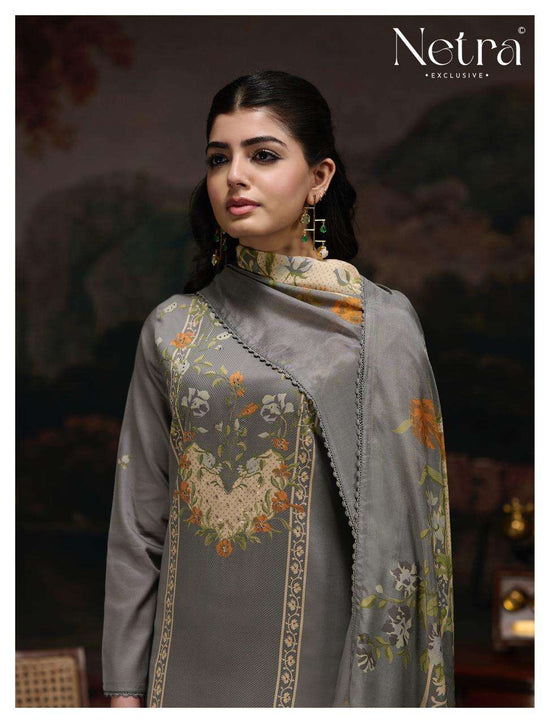 Netra Exclusive Kristi Pure Cotton Premium Dress Material Collection - Amrah Wholesale