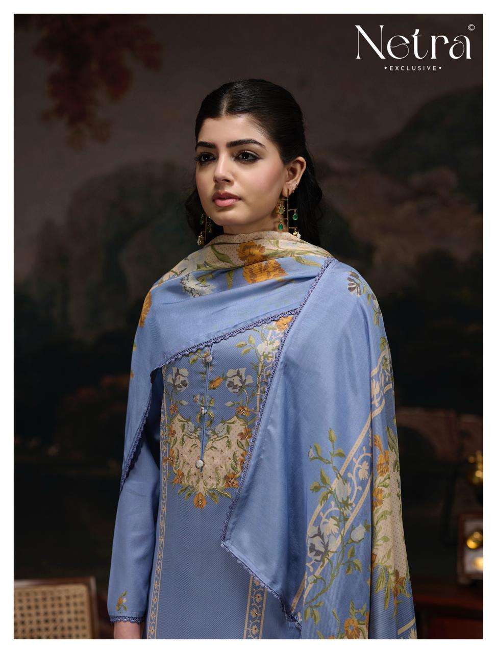 Netra Exclusive Kristi Pure Cotton Premium Dress Material Collection - Amrah Wholesale