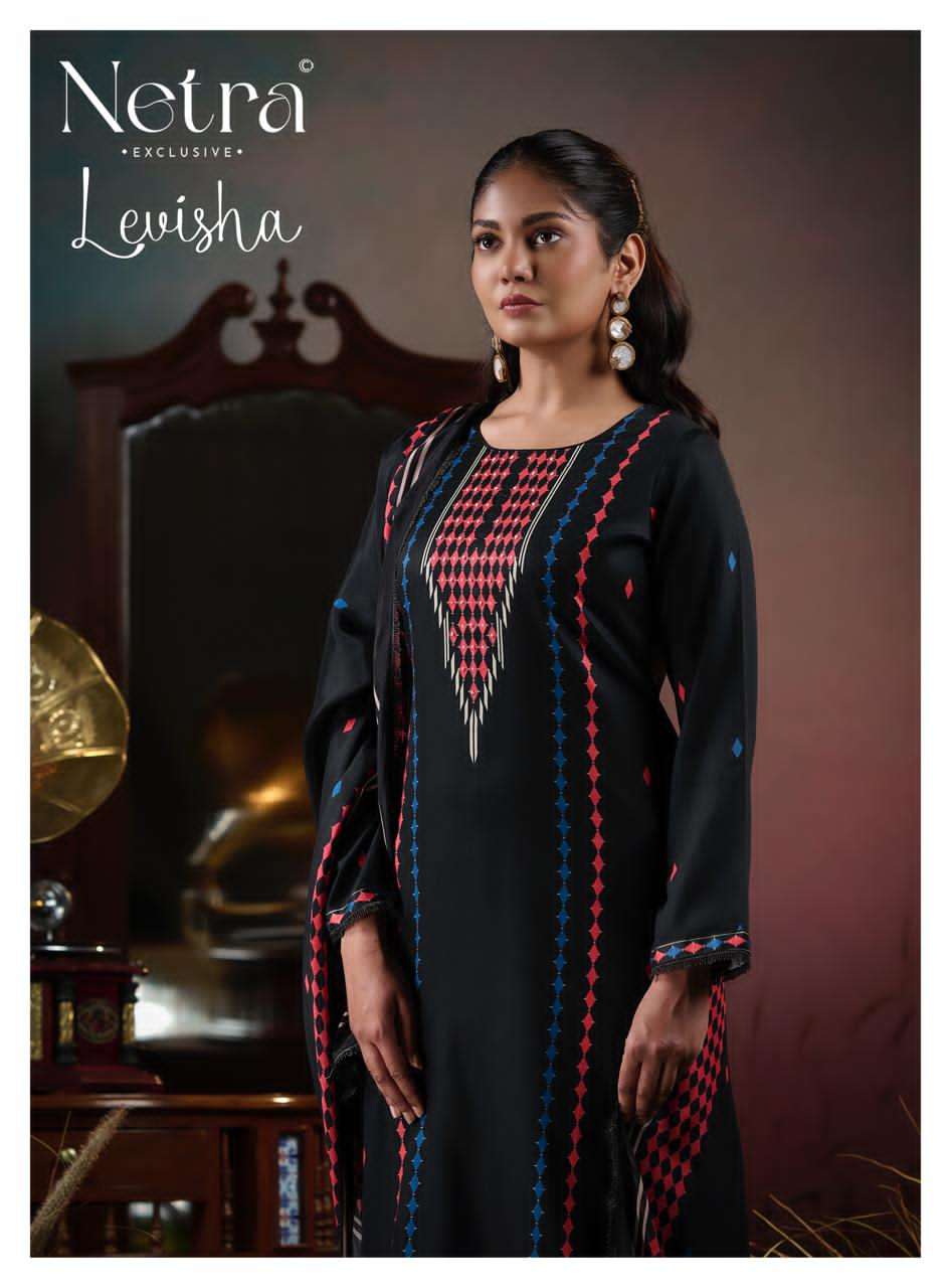 Netra Exclusive Levisha Pure Cotton Digital Printed Dress Material