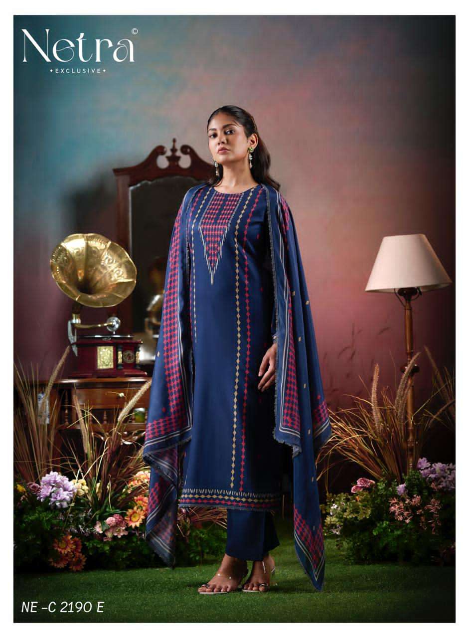Netra Exclusive Levisha Pure Cotton Digital Printed Dress Material