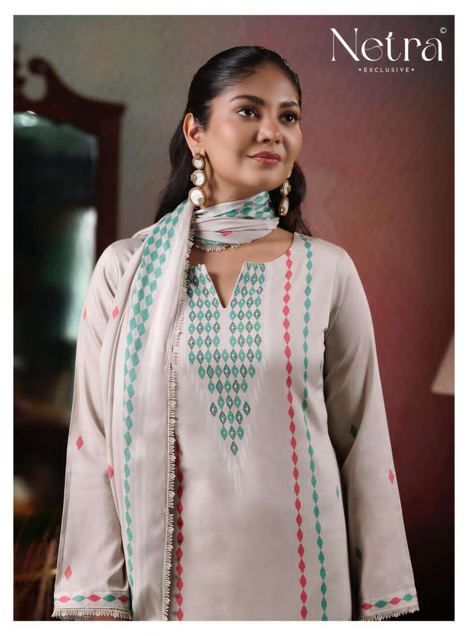 Netra Exclusive Levisha Pure Cotton Digital Printed Dress Material