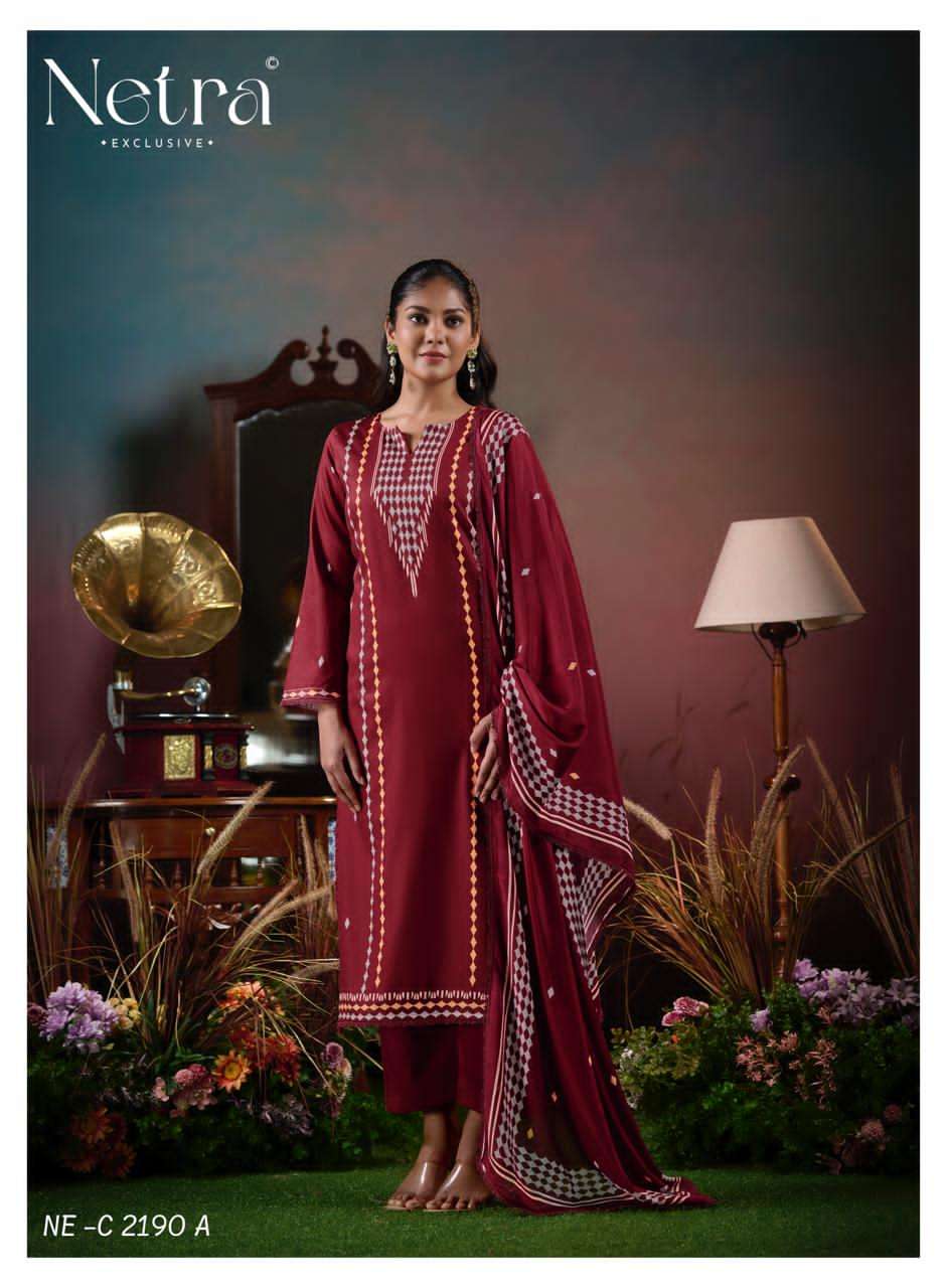 Netra Exclusive Levisha Pure Cotton Digital Printed Dress Material