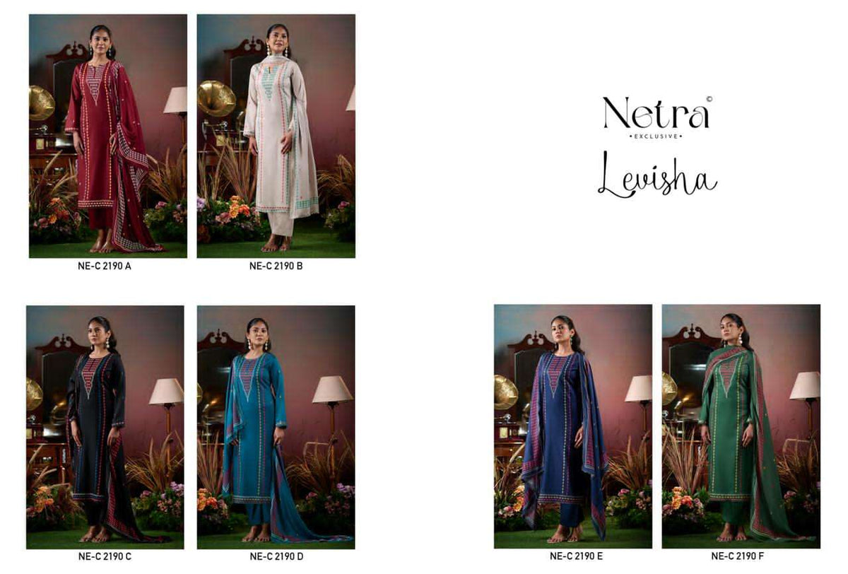 Netra Exclusive Levisha Pure Cotton Digital Printed Dress Material
