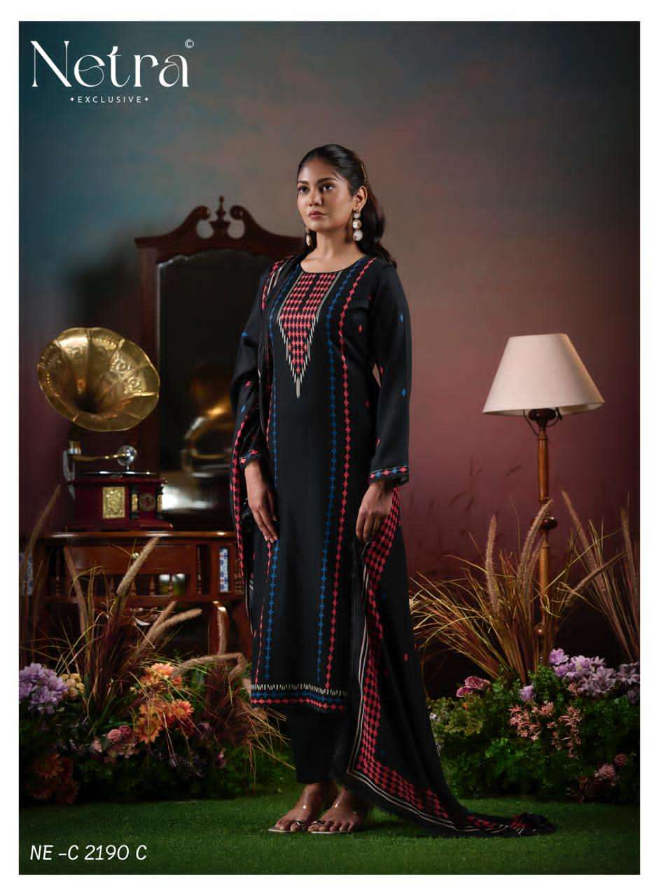 Netra Exclusive Levisha Pure Cotton Digital Printed Dress Material