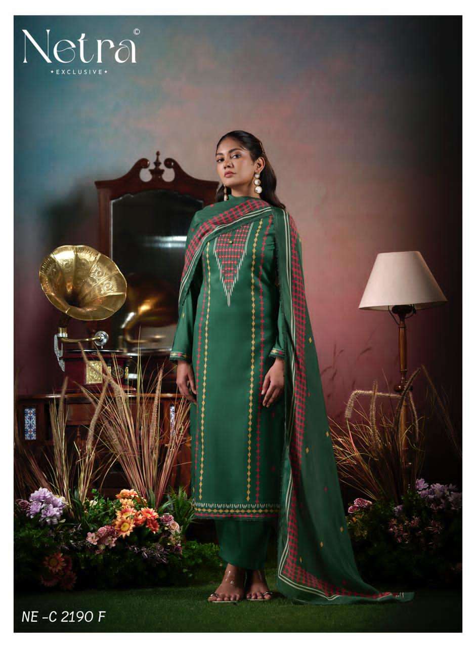 Netra Exclusive Levisha Pure Cotton Digital Printed Dress Material