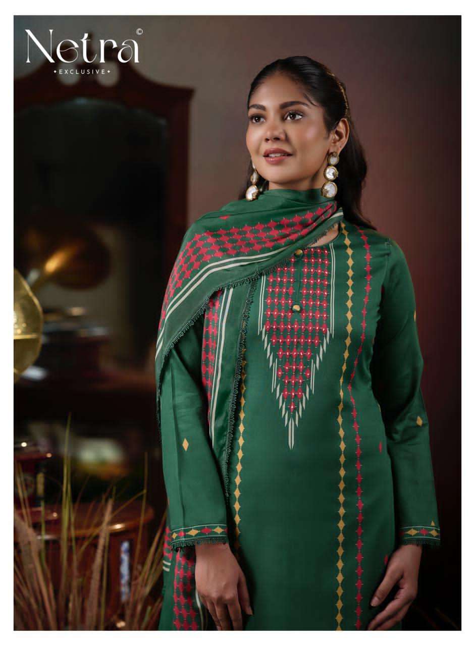 Netra Exclusive Levisha Pure Cotton Digital Printed Dress Material