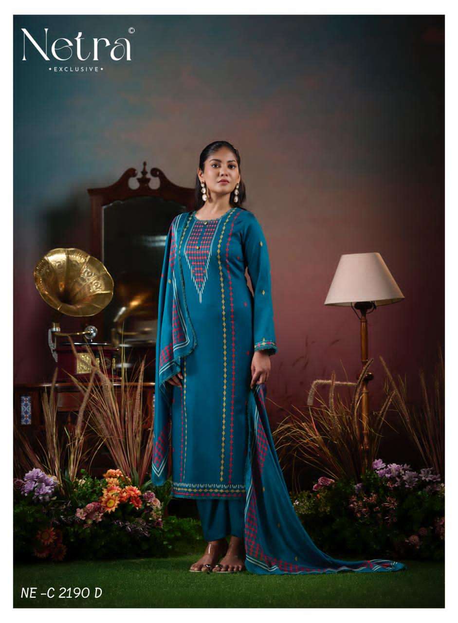 Netra Exclusive Levisha Pure Cotton Digital Printed Dress Material