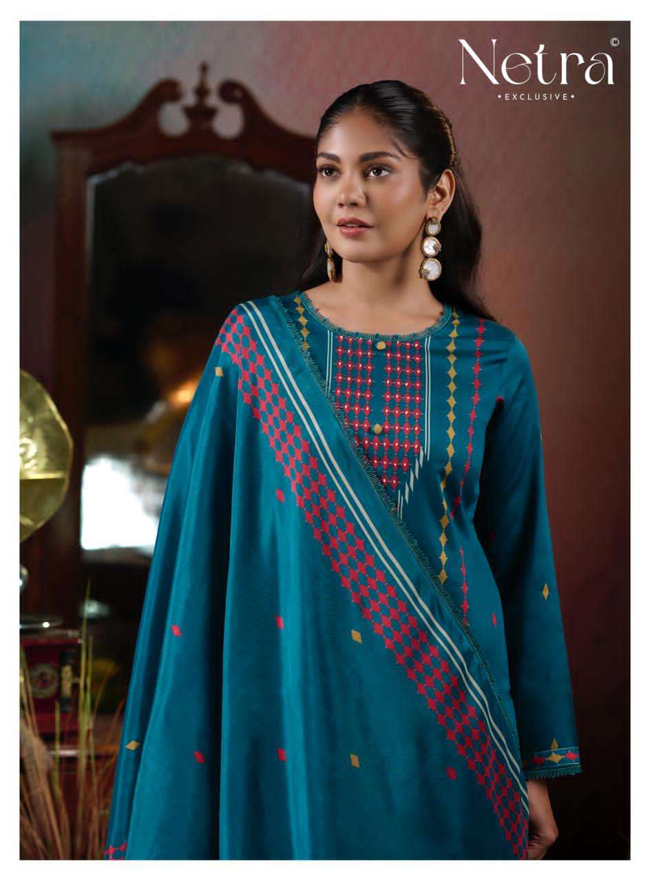 Netra Exclusive Levisha Pure Cotton Digital Printed Dress Material