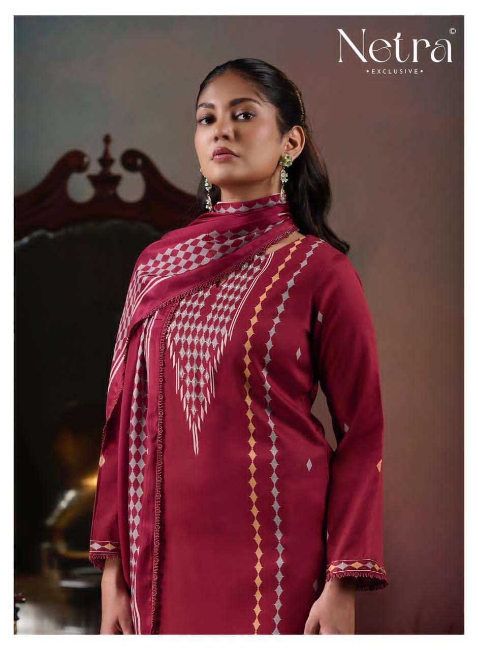 Netra Exclusive Levisha Pure Cotton Digital Printed Dress Material