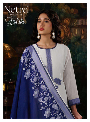 Netra Exclusive Lishika Premium Bemberg Jamdani Dress Material - Amrah Wholesale