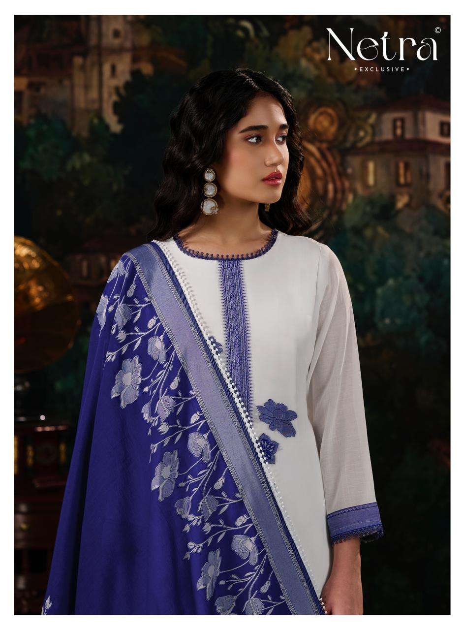Netra Exclusive Lishika Premium Bemberg Jamdani Dress Material - Amrah Wholesale