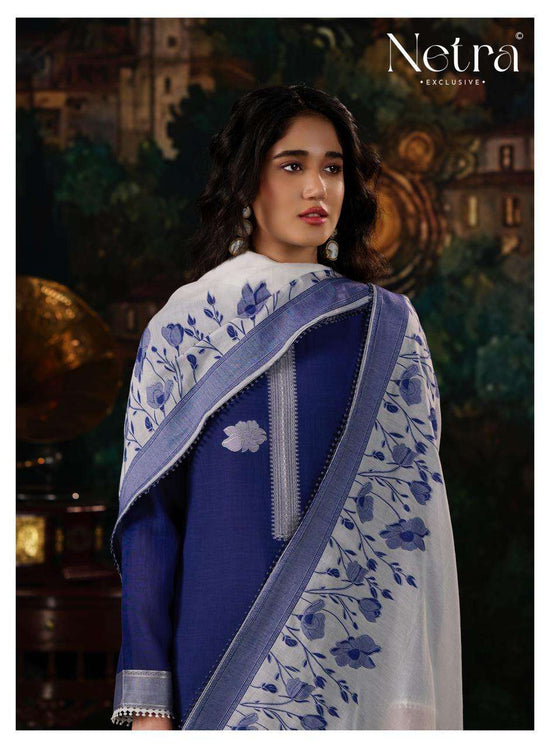 Netra Exclusive Lishika Premium Bemberg Jamdani Dress Material - Amrah Wholesale