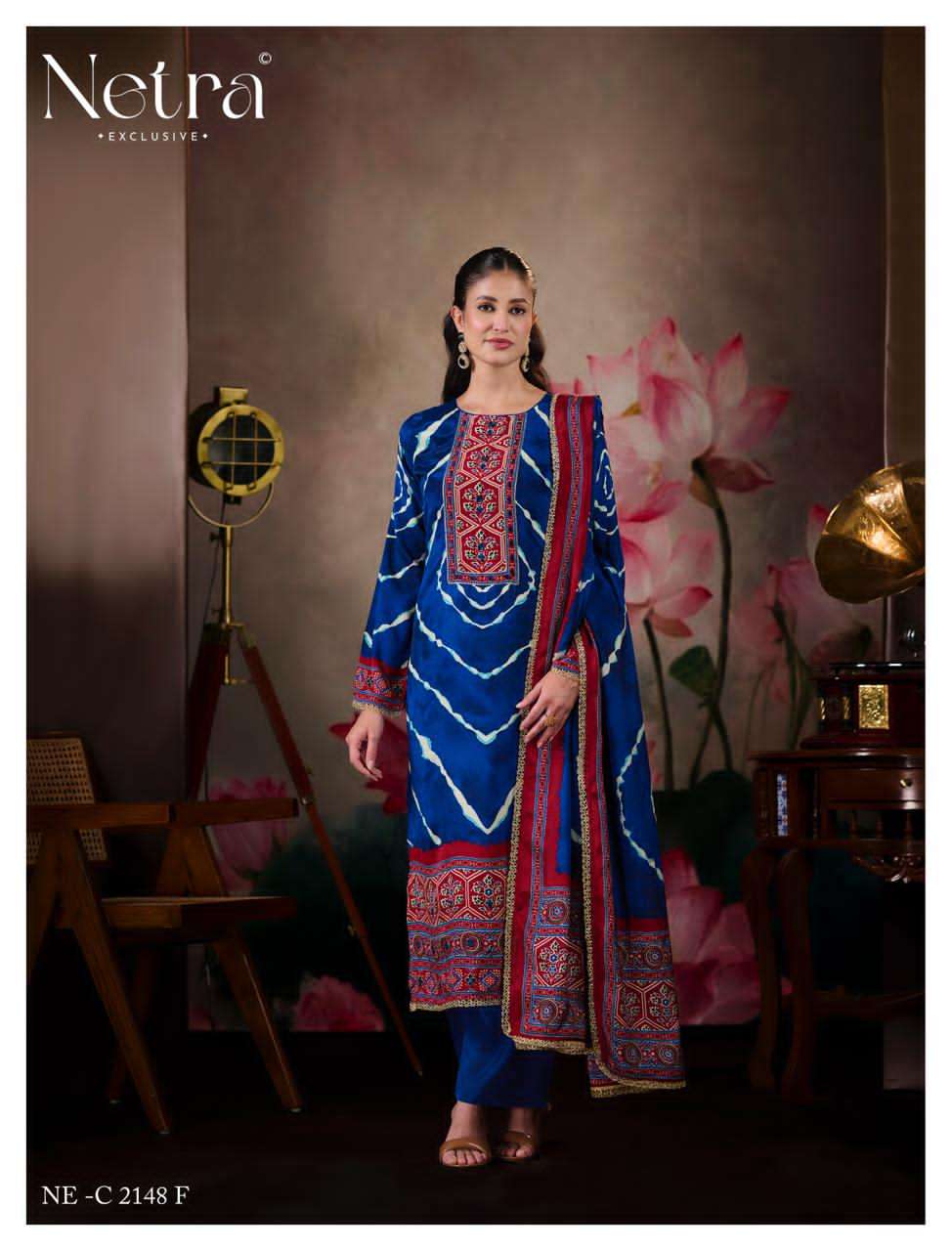 NETRA EXCLUSIVE MAHEK VOL-3 Bemberg Muslin Salwar Suit