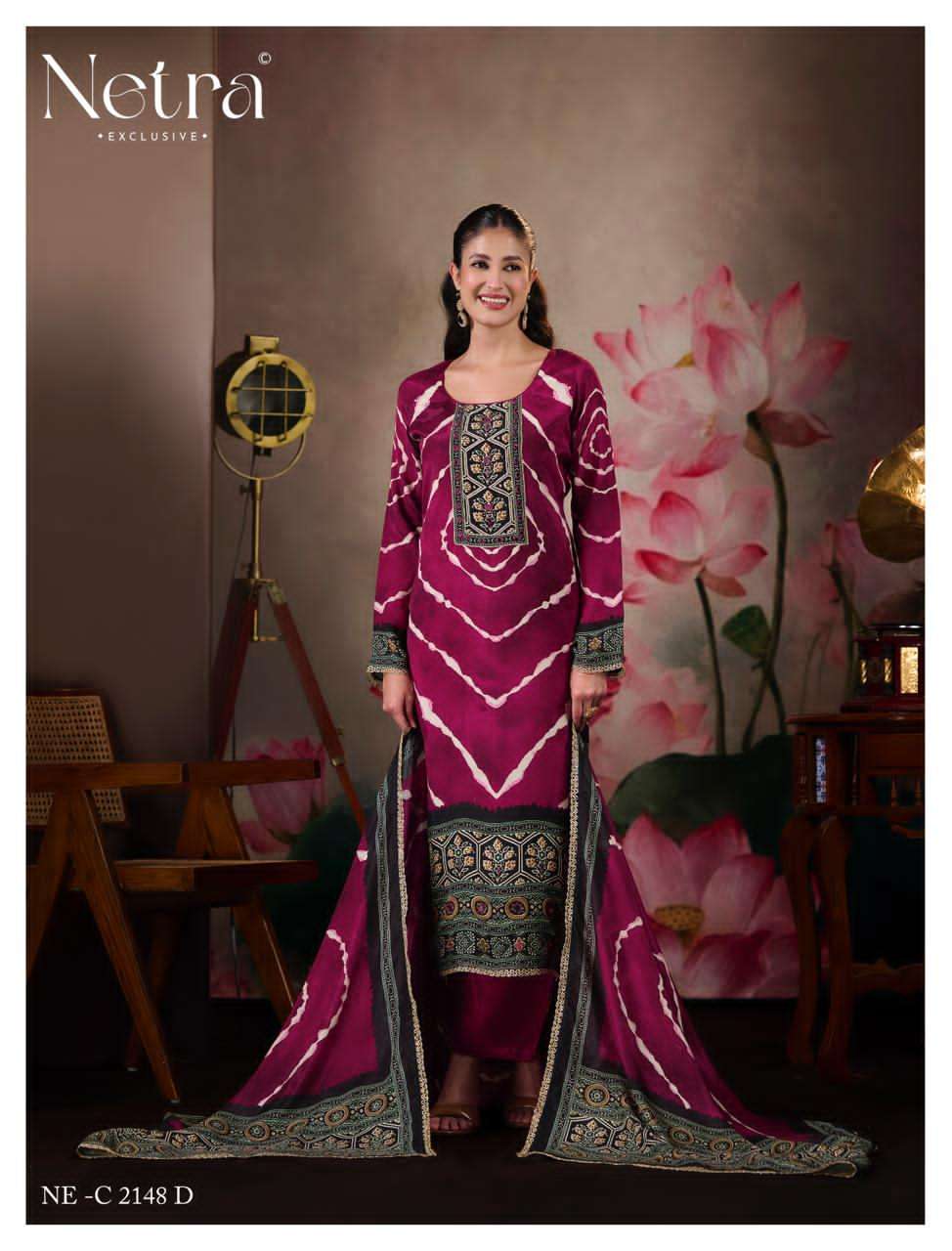 NETRA EXCLUSIVE MAHEK VOL-3 Bemberg Muslin Salwar Suit