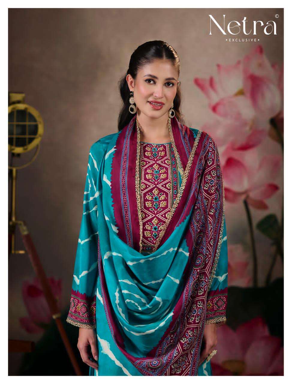NETRA EXCLUSIVE MAHEK VOL-3 Bemberg Muslin Salwar Suit