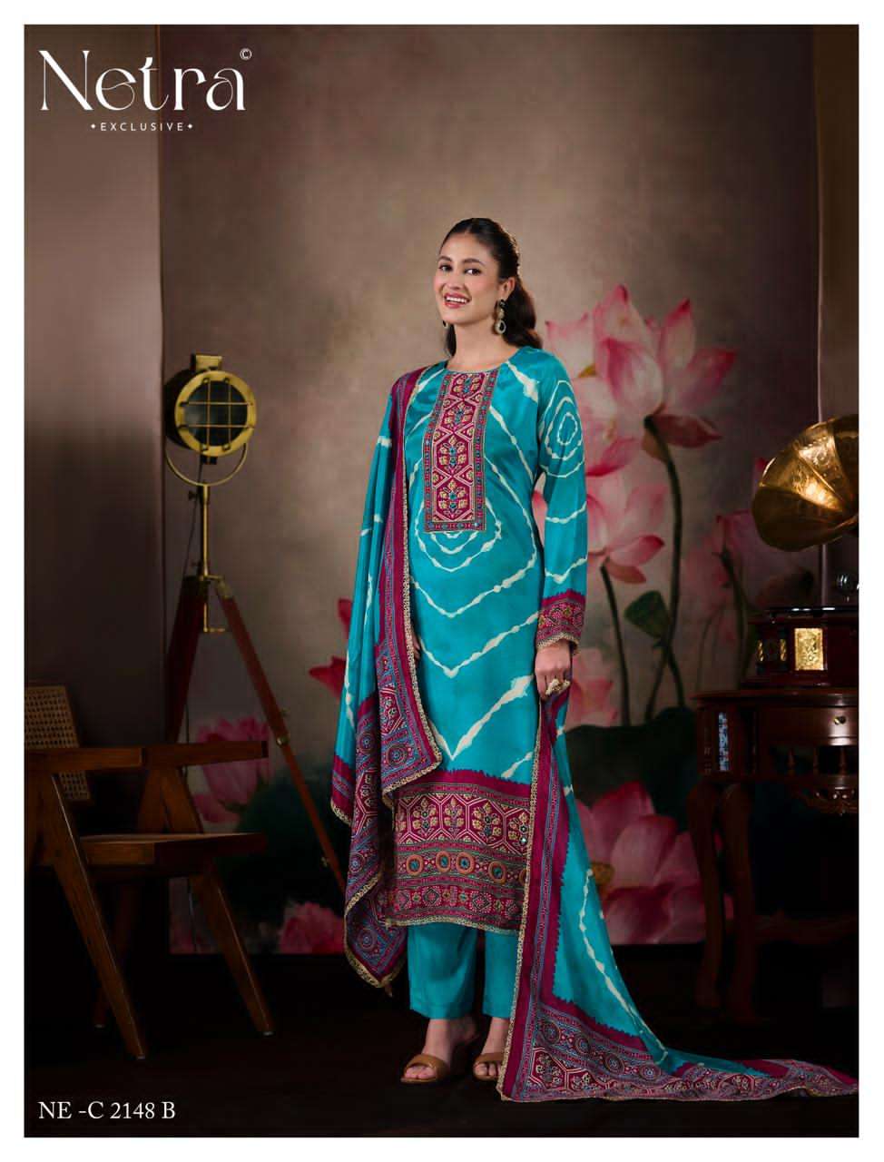 NETRA EXCLUSIVE MAHEK VOL-3 Bemberg Muslin Salwar Suit