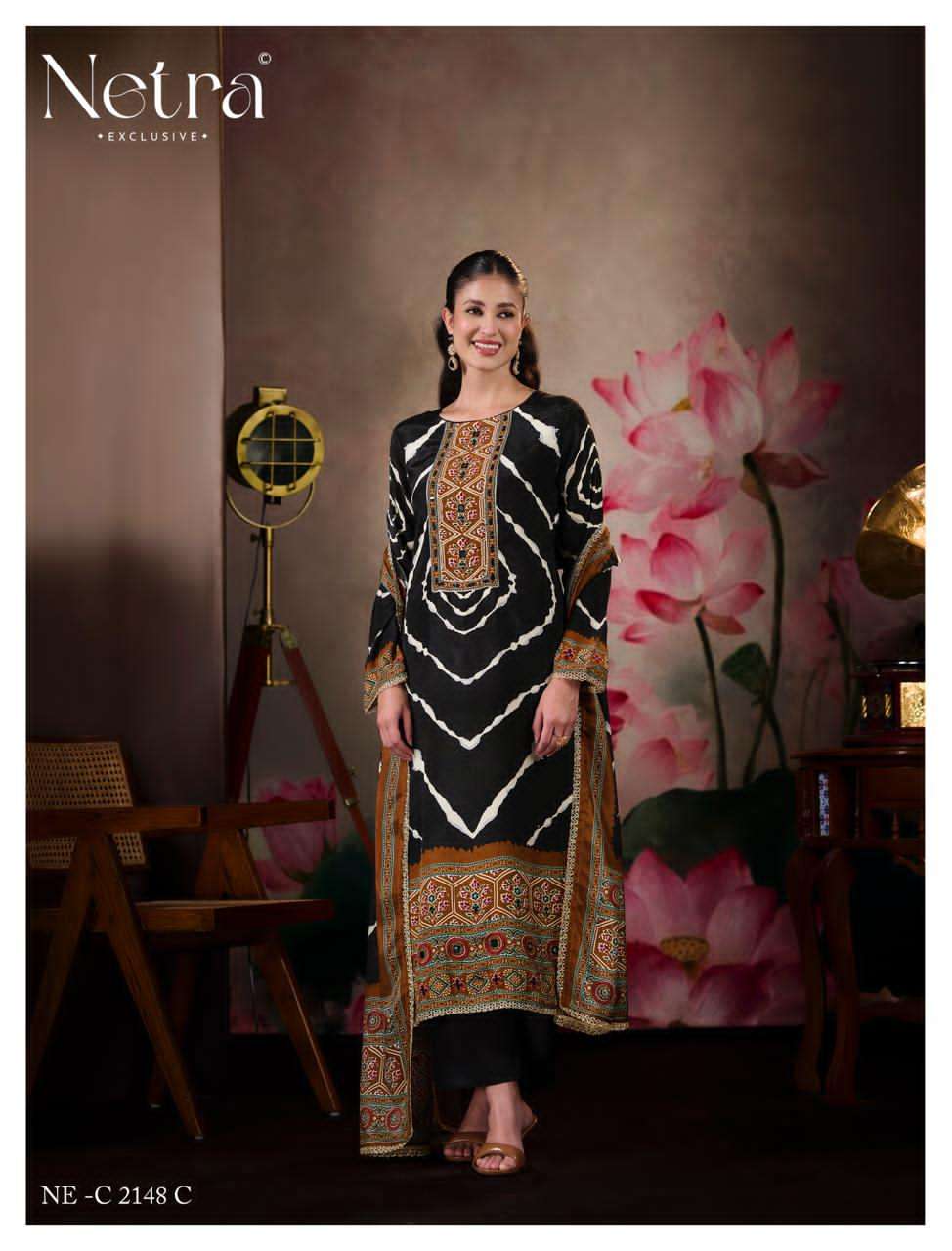 NETRA EXCLUSIVE MAHEK VOL-3 Bemberg Muslin Salwar Suit