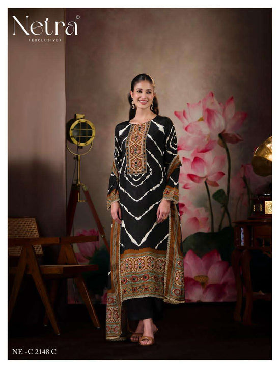 NETRA EXCLUSIVE MAHEK VOL-3 Bemberg Muslin Salwar Suit