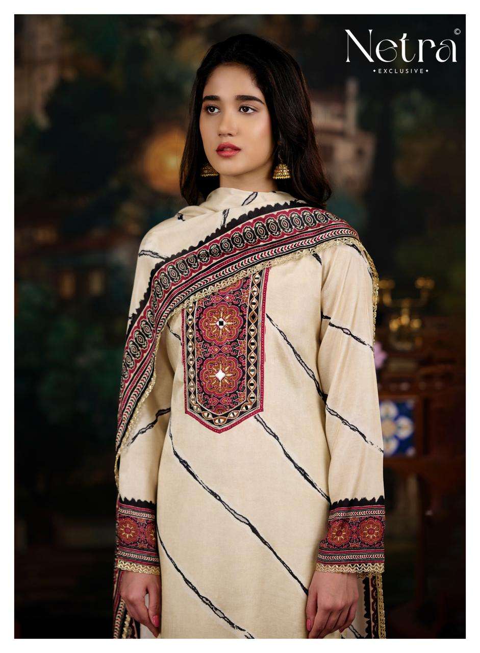 Netra Exclusive Mahek Vol 5 Bemberg Muslin Digital Printed Dress Material