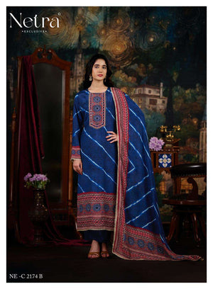 Netra Exclusive Mahek Vol 5 Bemberg Muslin Digital Printed Dress Material