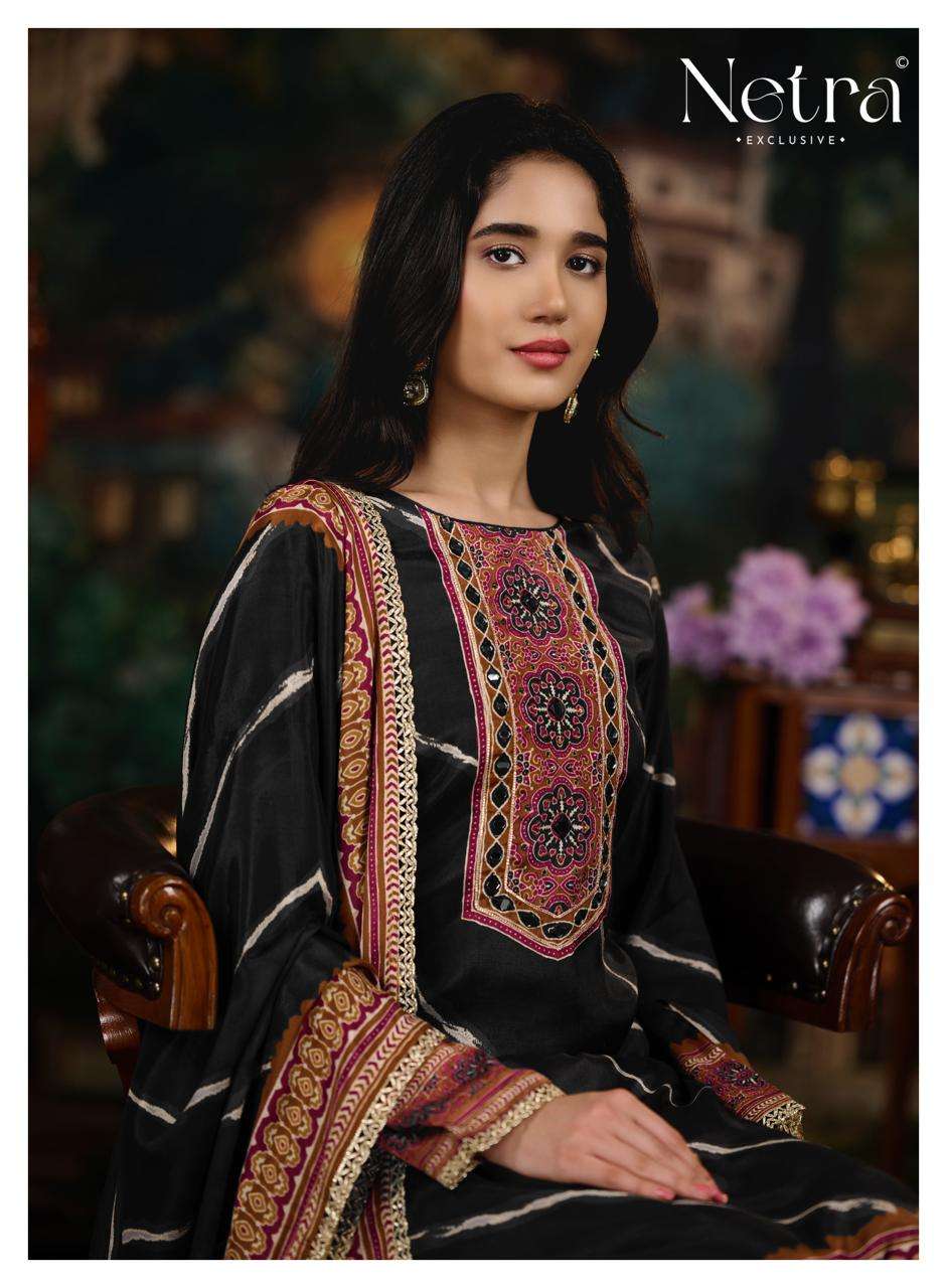 Netra Exclusive Mahek Vol 5 Bemberg Muslin Digital Printed Dress Material