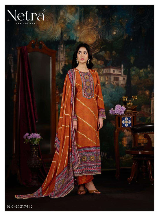 Netra Exclusive Mahek Vol 5 Bemberg Muslin Digital Printed Dress Material