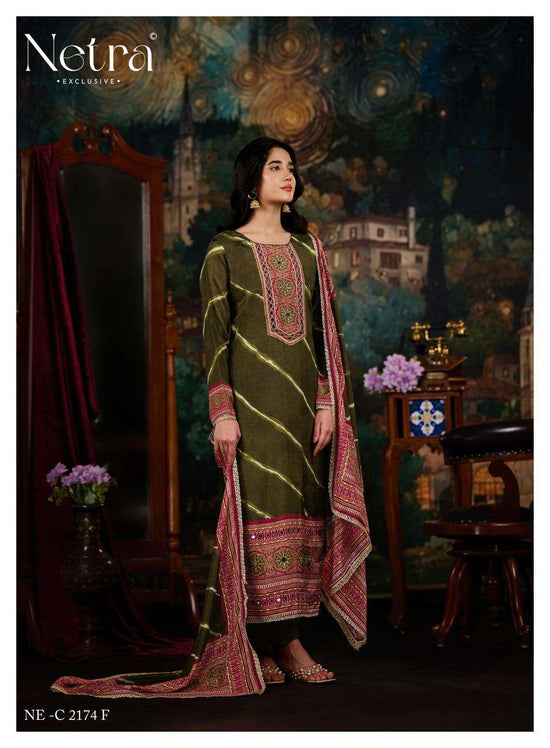 Netra Exclusive Mahek Vol 5 Bemberg Muslin Digital Printed Dress Material